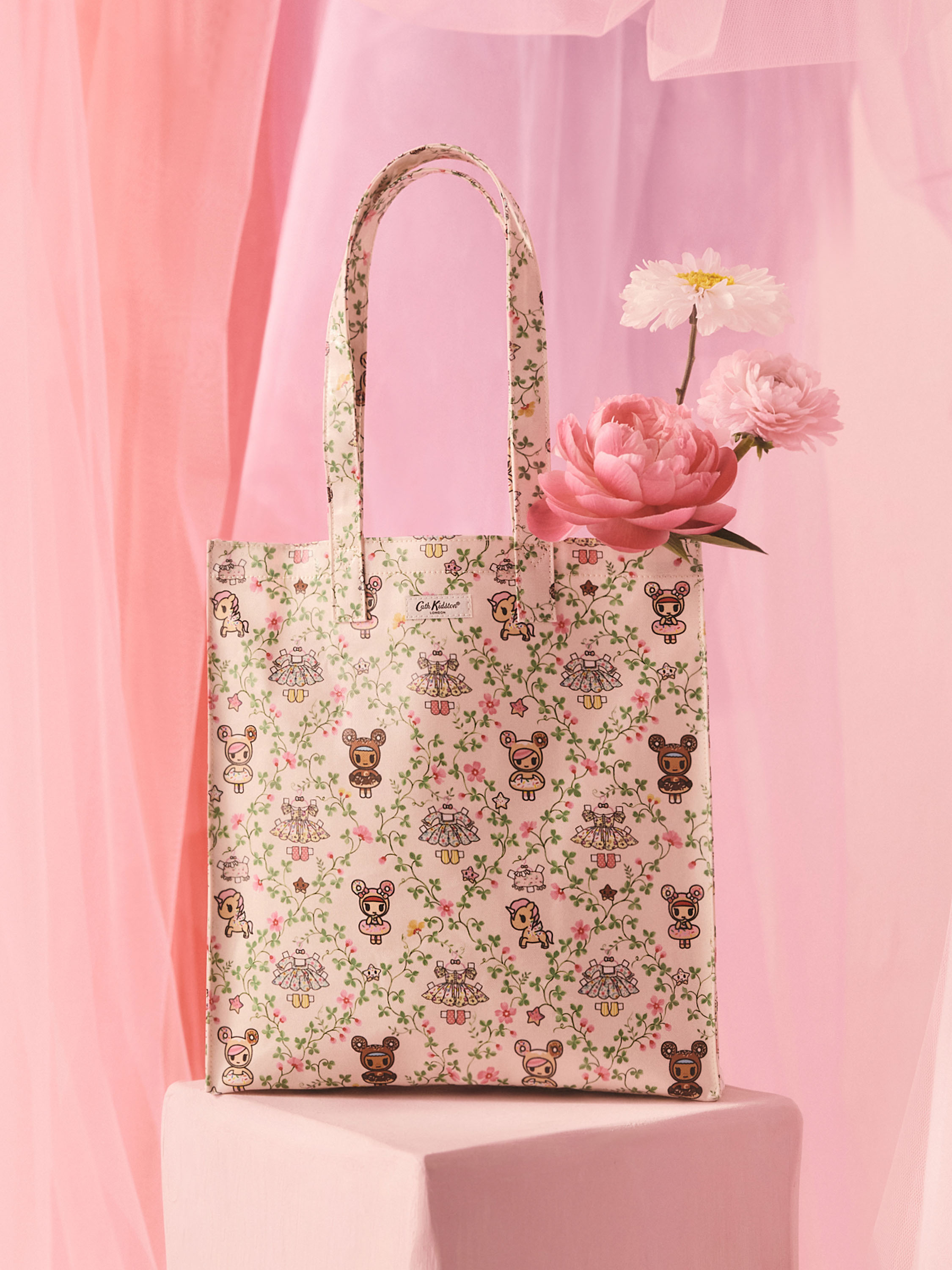 tokidoki Paper Dresses 防潑水直式印花書袋