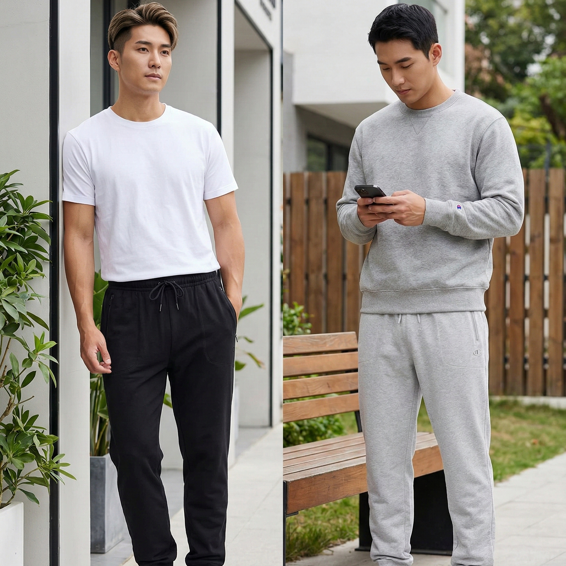 【預購】Champion H030409 男裝經典系列舒適運動束口長褲