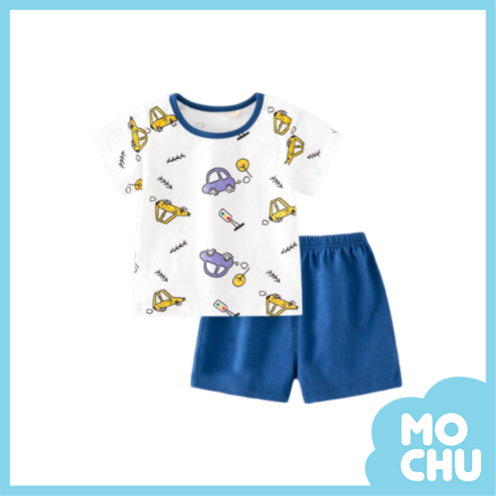 小汽車短袖家居套裝