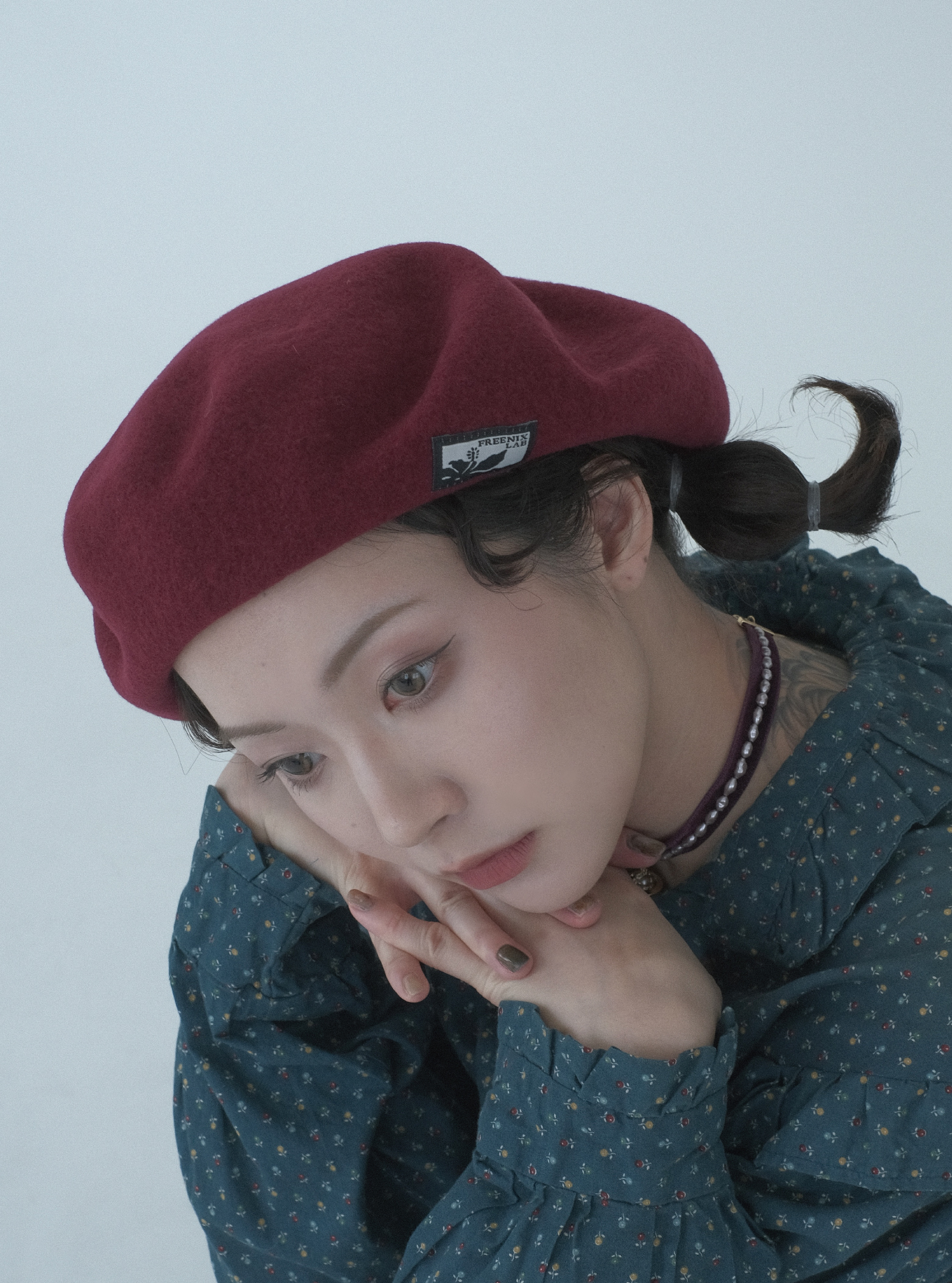 台灣手工製貝雷帽 背面帽型輪廓