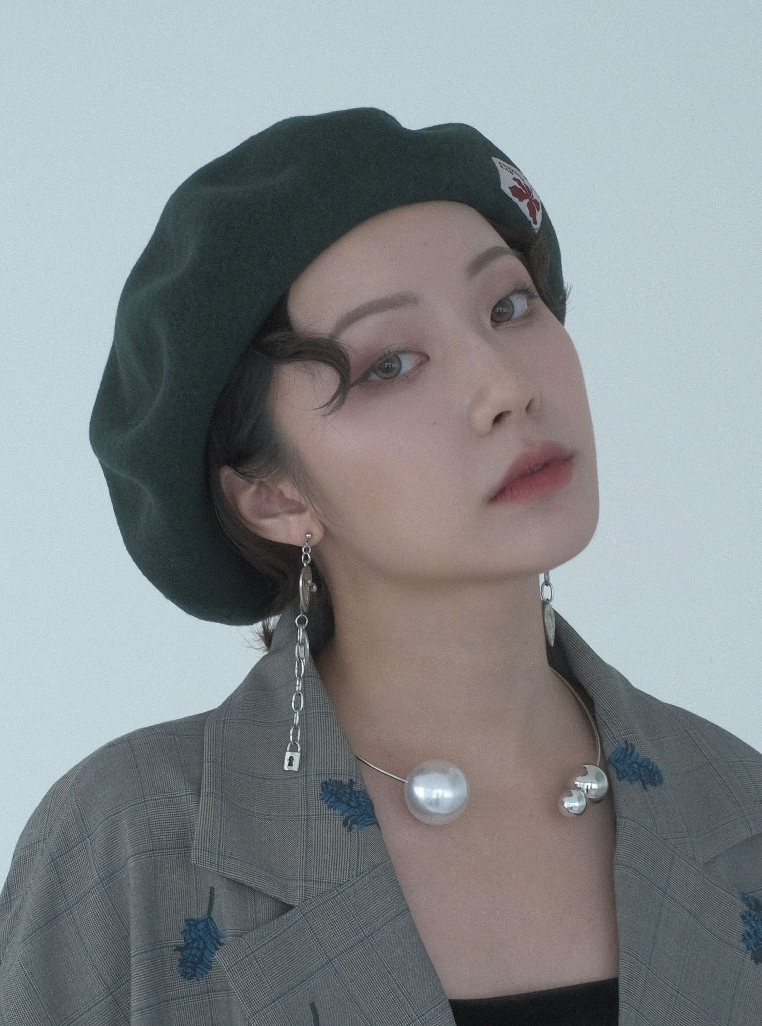 純羊毛貝雷帽 內裡與汗帶細節