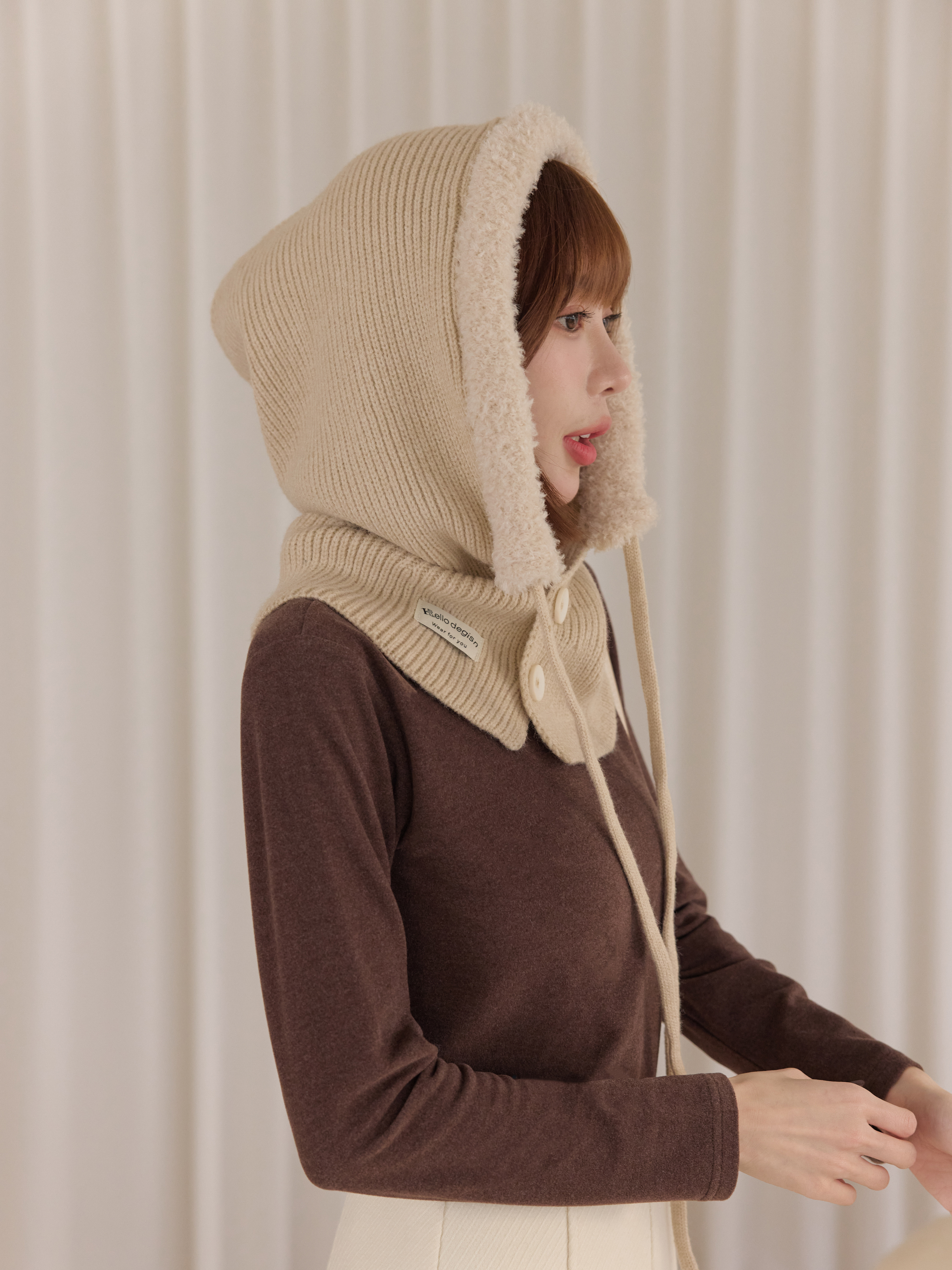 拼接絨巴拉克拉法帽