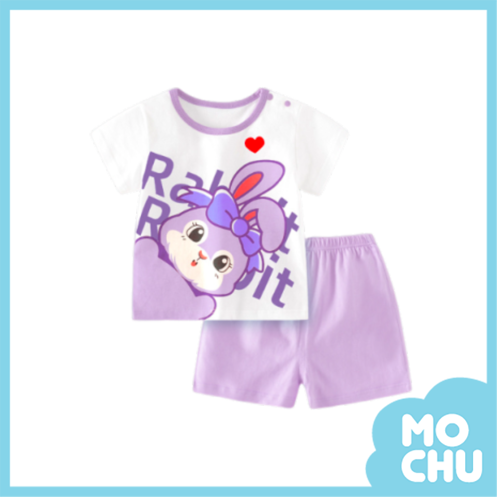 英文兔短袖家居套裝