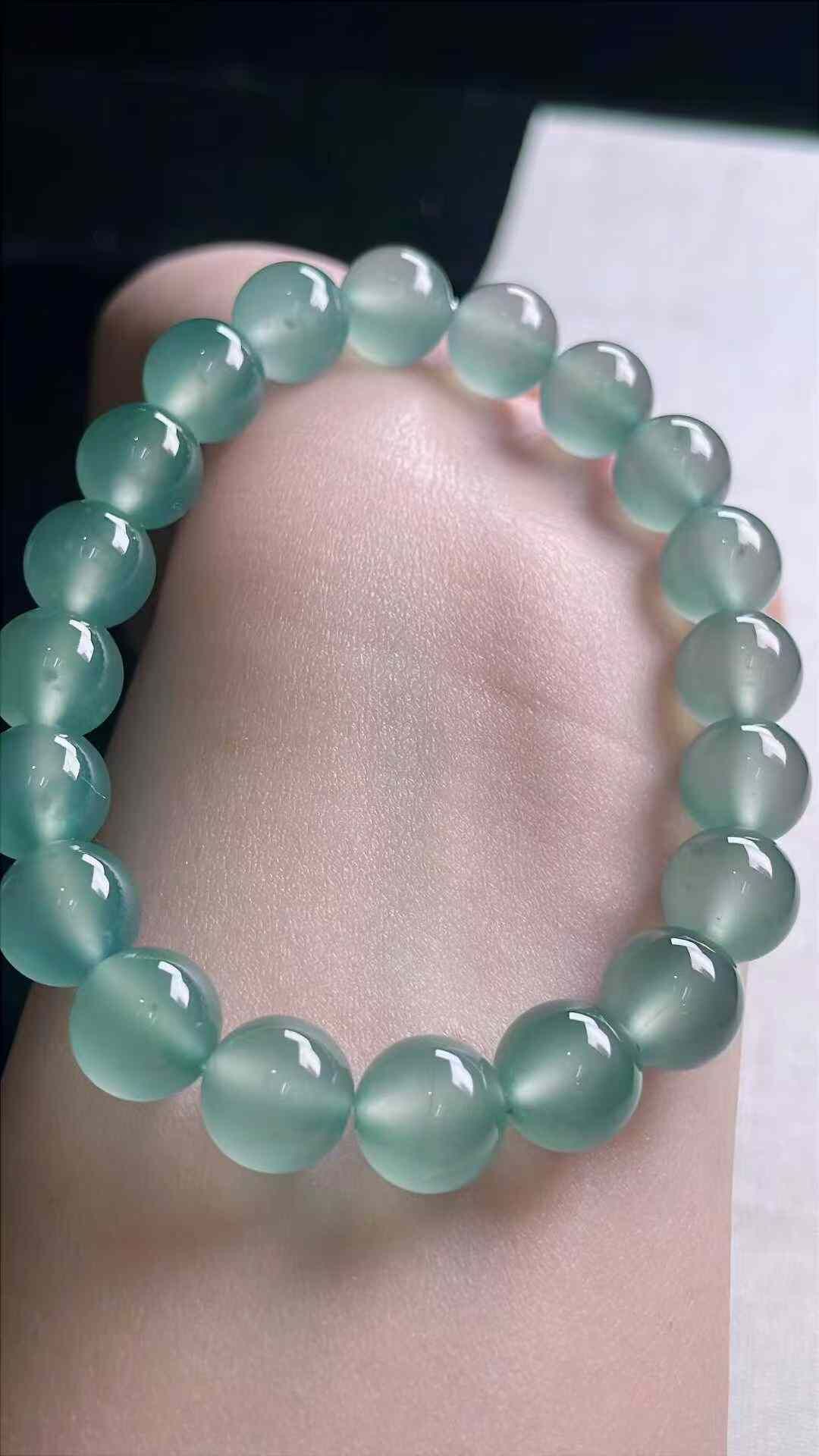 295723 翡翠高冰種藍水手串 (10mm直徑)