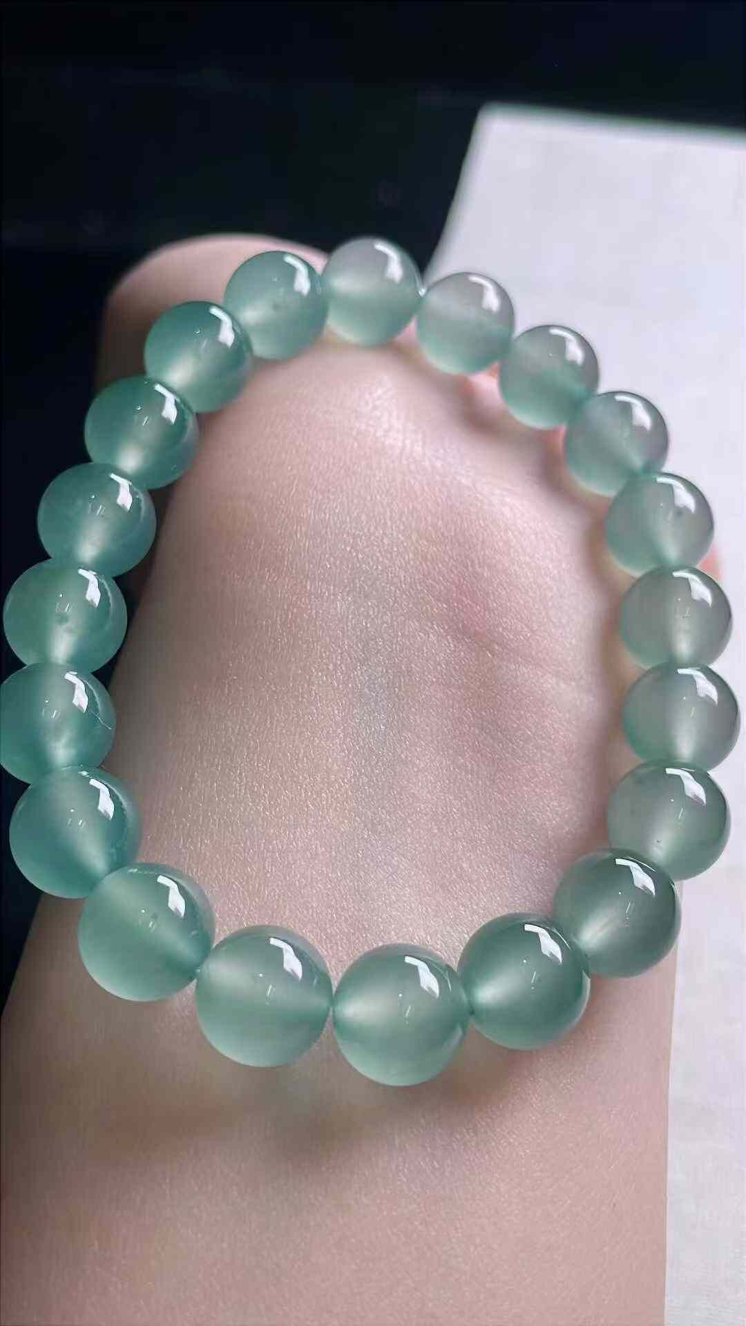 295723 翡翠高冰種藍水手串 (10mm直徑)