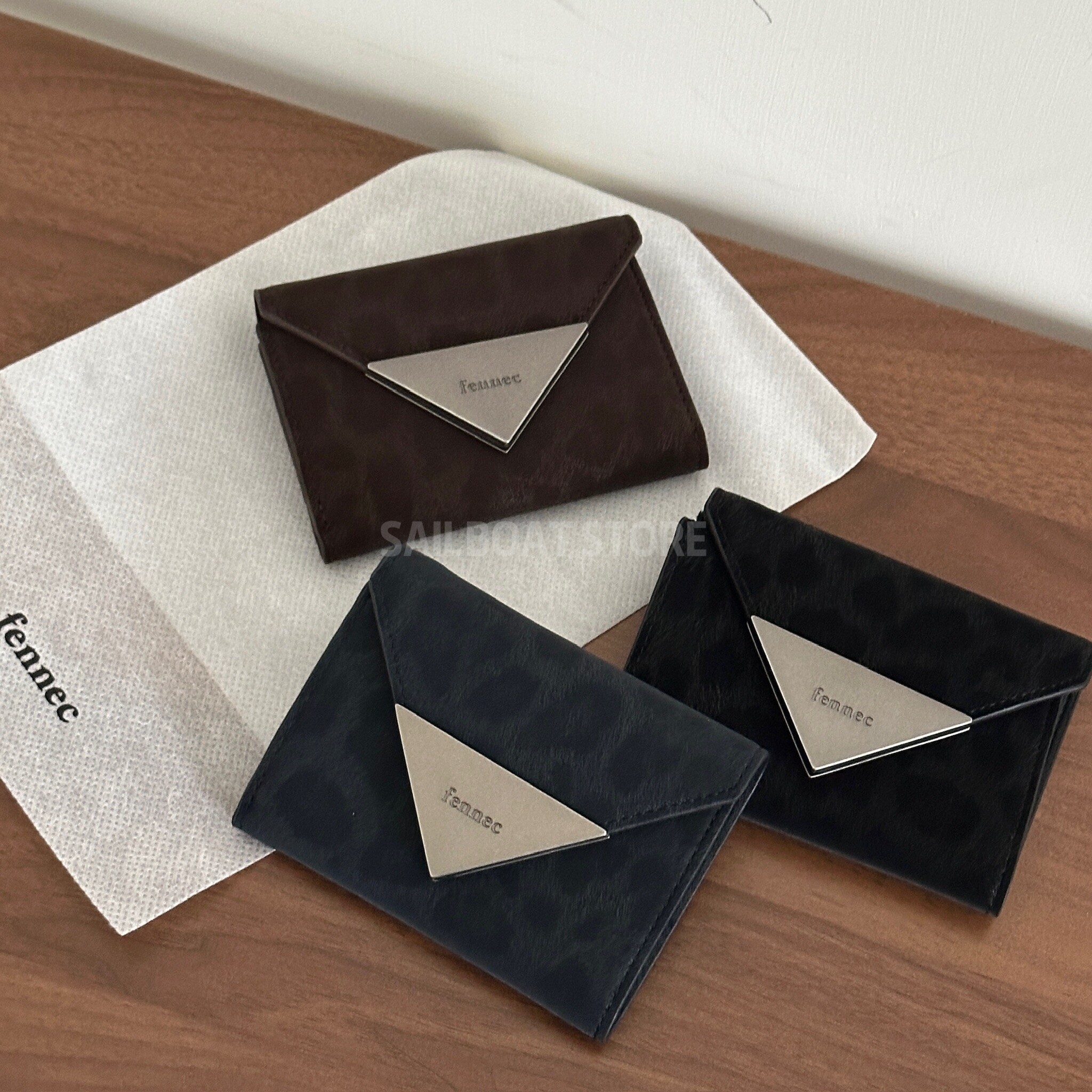 #預購 🇰🇷韓國 FENNEC 豹紋霧面 卡夾 錢包