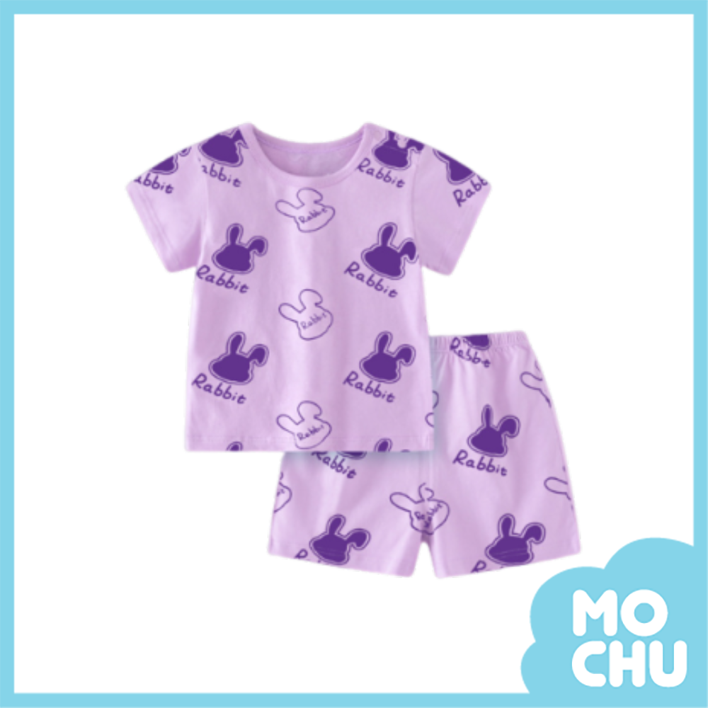 香芋紫兔頭短袖家居套裝