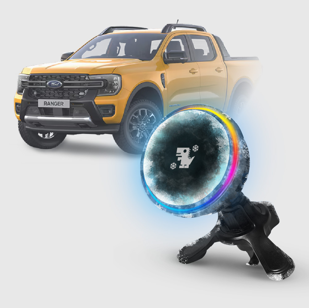 FORD RANGER 系列｜XILLA黑鏡冰核智充手機架
