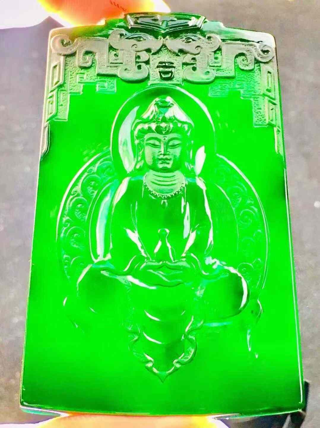 翡翠墨翠正裝大觀音,天然翡翠A玉, 緬甸玉, Jade, Jadeite