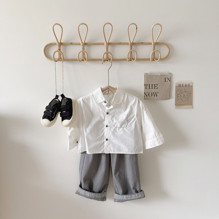 小口袋車線襯衫