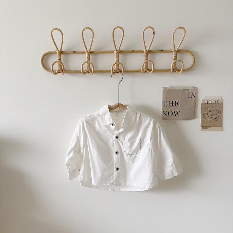 小口袋車線襯衫