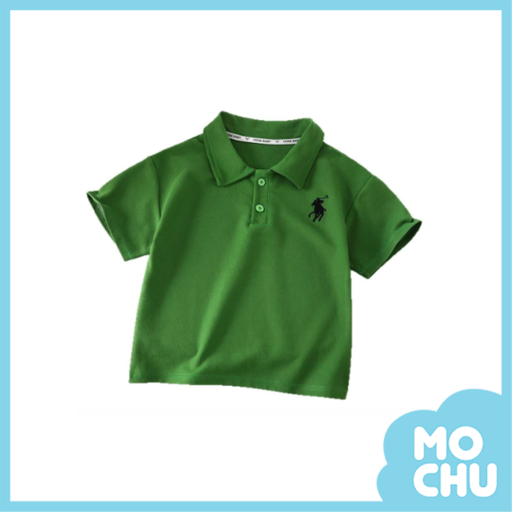 賽馬刺繡短袖polo上衣