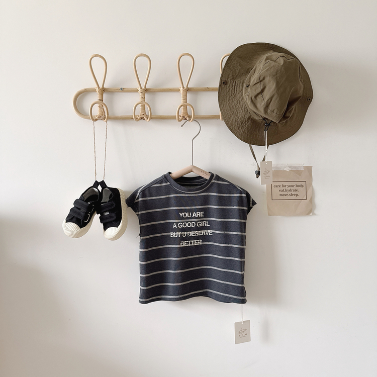 藍白條紋無袖上衣