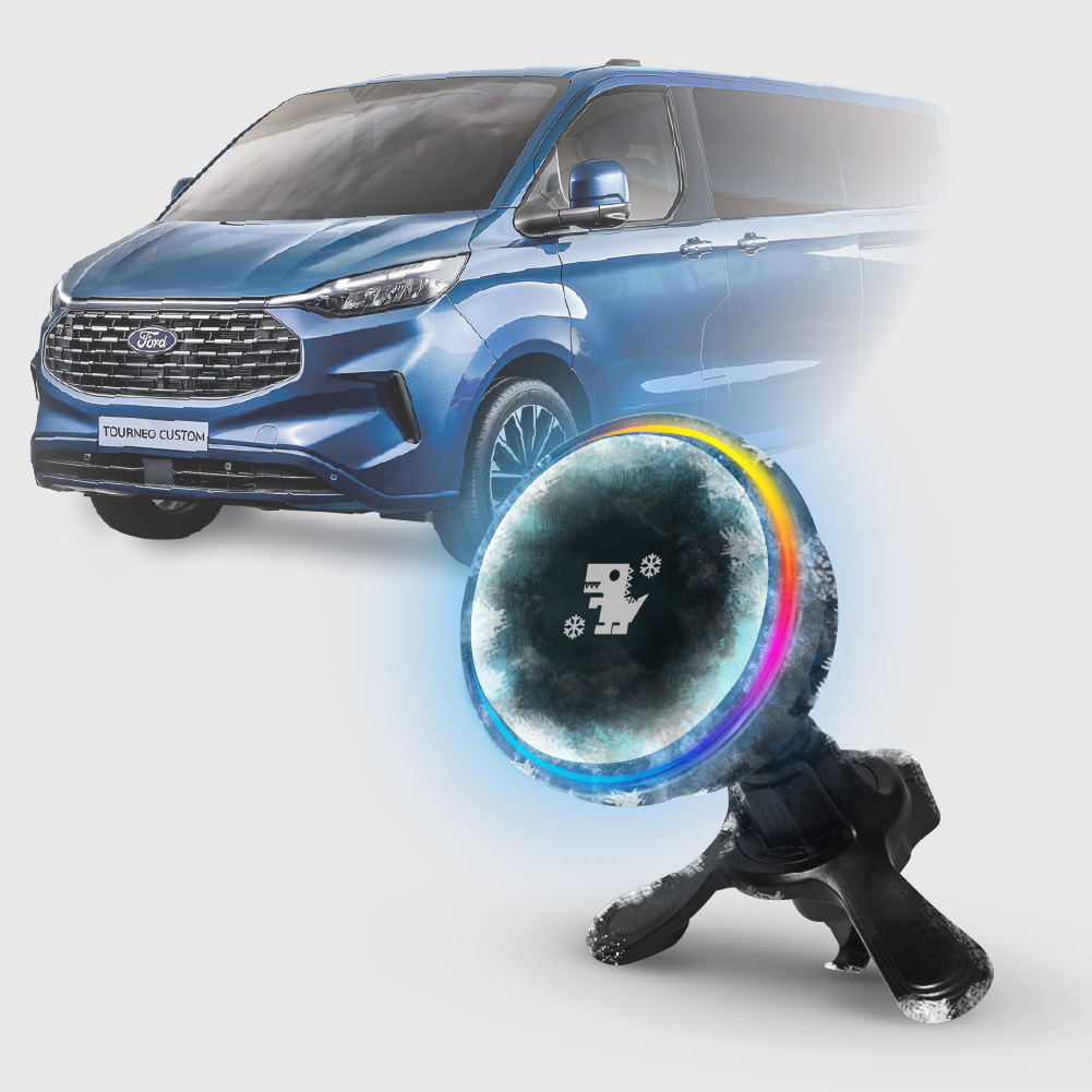 FORD TOURNEO CUSTON 系列｜XILLA黑鏡冰核智充手機架