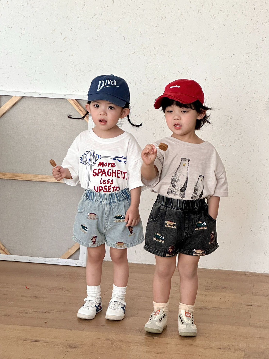 侏羅紀公園竹節棉造型上衣/造型牛仔短褲＊可以拆買上衣/褲子