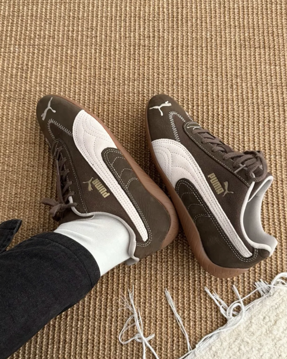 PUMA SPEEDCAT WINE CLUB 摩卡可可碎片 棕色 焦糖底 麂皮 刺繡 賽車鞋 薄底鞋 女鞋