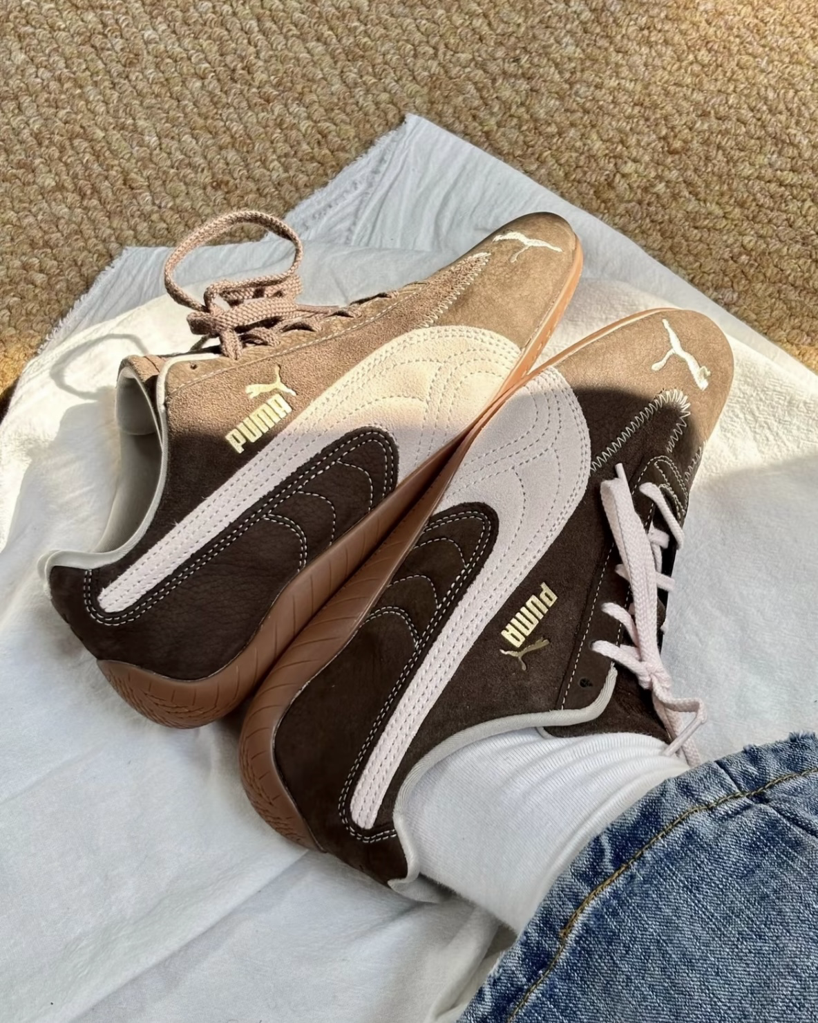 PUMA SPEEDCAT WINE CLUB 摩卡可可碎片 棕色 焦糖底 麂皮 刺繡 賽車鞋 薄底鞋 女鞋