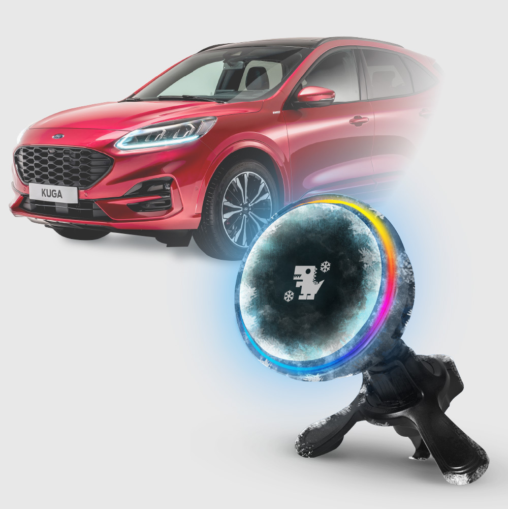 FORD KUGA 系列｜XILLA黑鏡冰核智充手機架