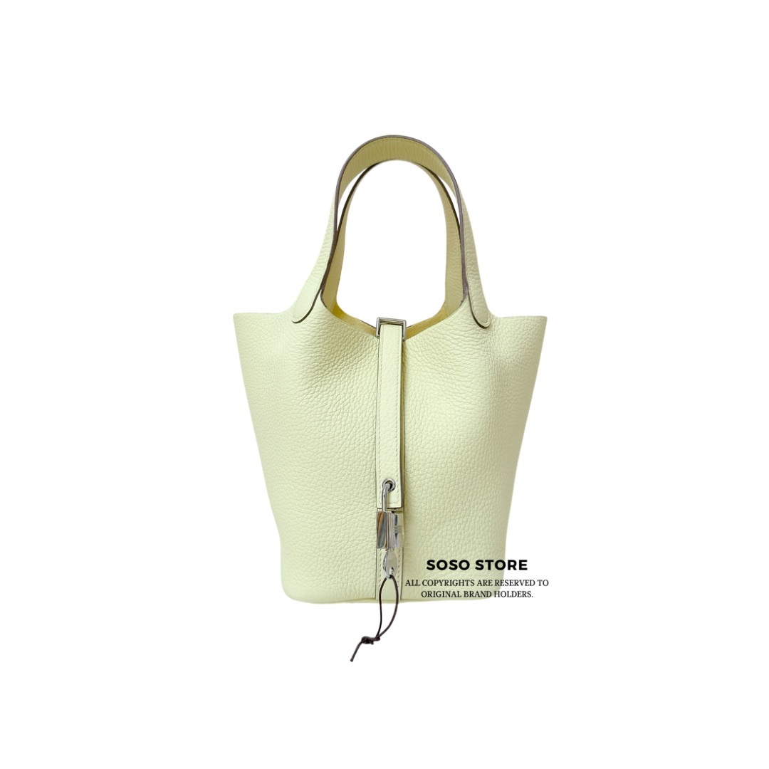 Hermes Picotin 18 - Jaune Milton / SHW