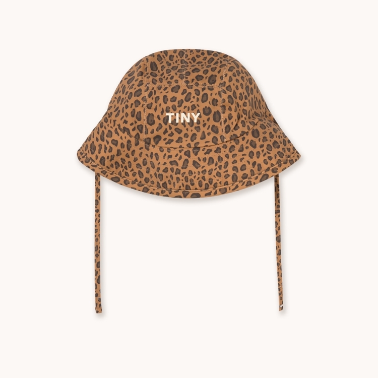 （預購）TINYCOTTONS 豹紋漁夫帽 MINI ANIMAL PRINT BUCKET HAT - light brown