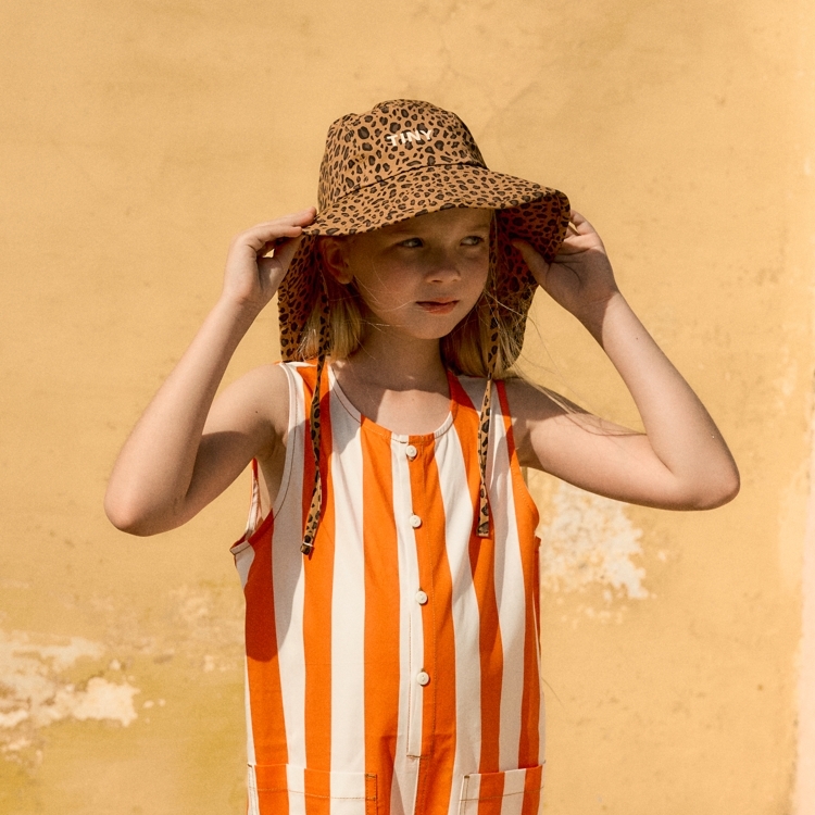 （預購）TINYCOTTONS 豹紋漁夫帽 MINI ANIMAL PRINT BUCKET HAT - light brown