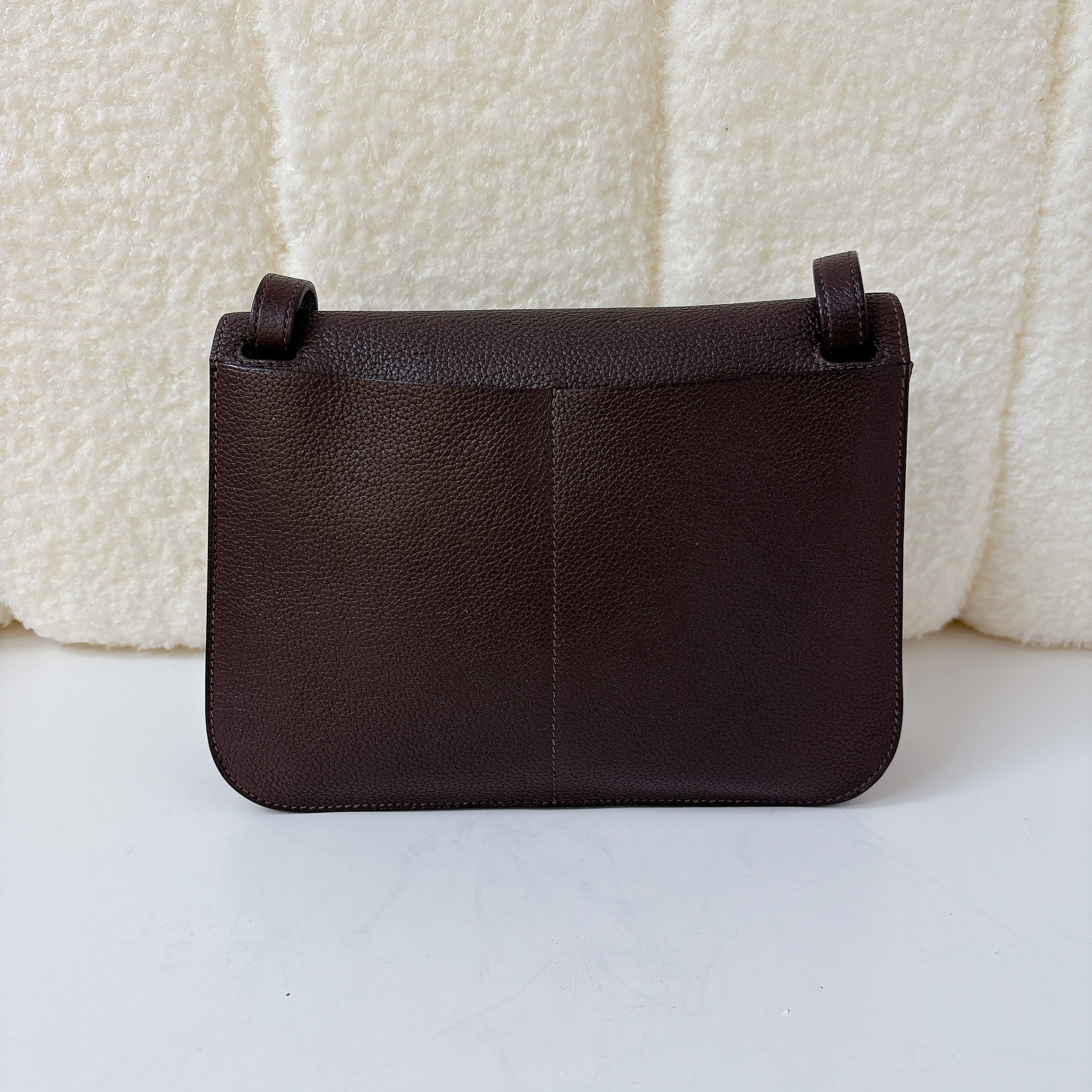 Hermes Halzan 25 - Rouge Sellier / GHW