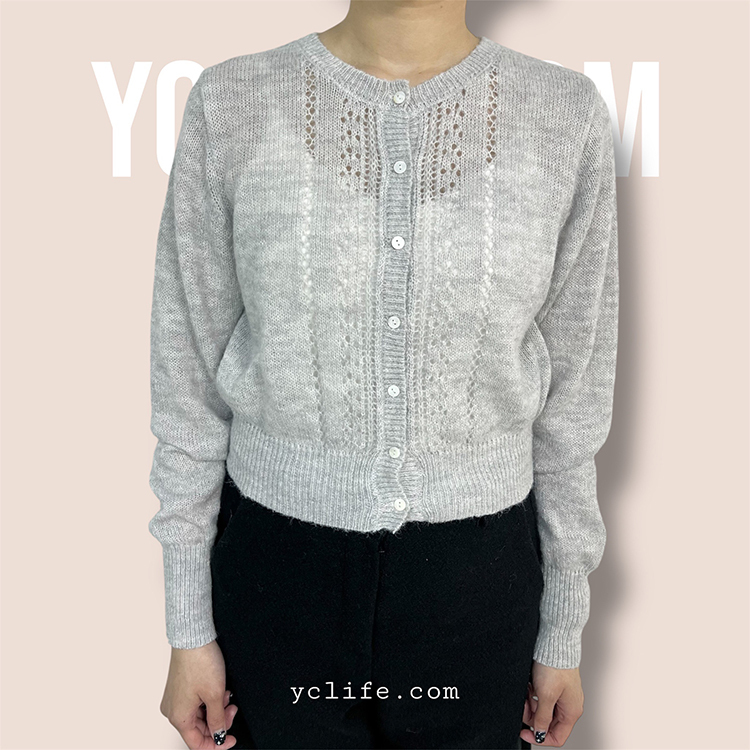 初春微光針織小外套