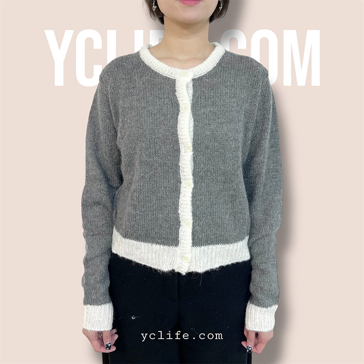 法式優雅羊毛開襟衫