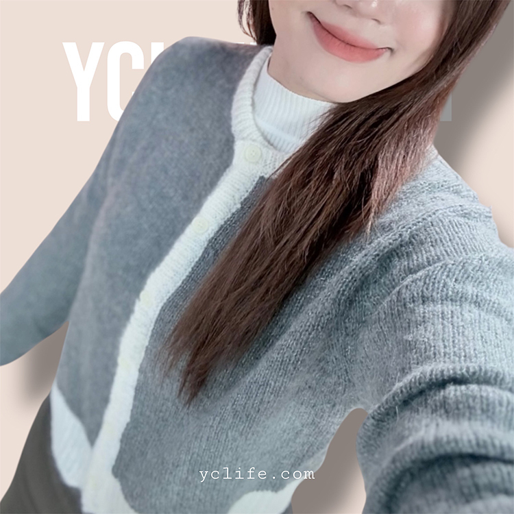 法式優雅羊毛開襟衫