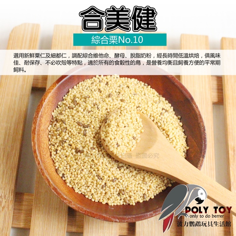 合美健 NO.10 保證原裝正品公司貨 波力鸚鵡玩具生活館