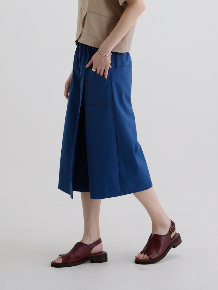 星期三的散步褲裙-藍色