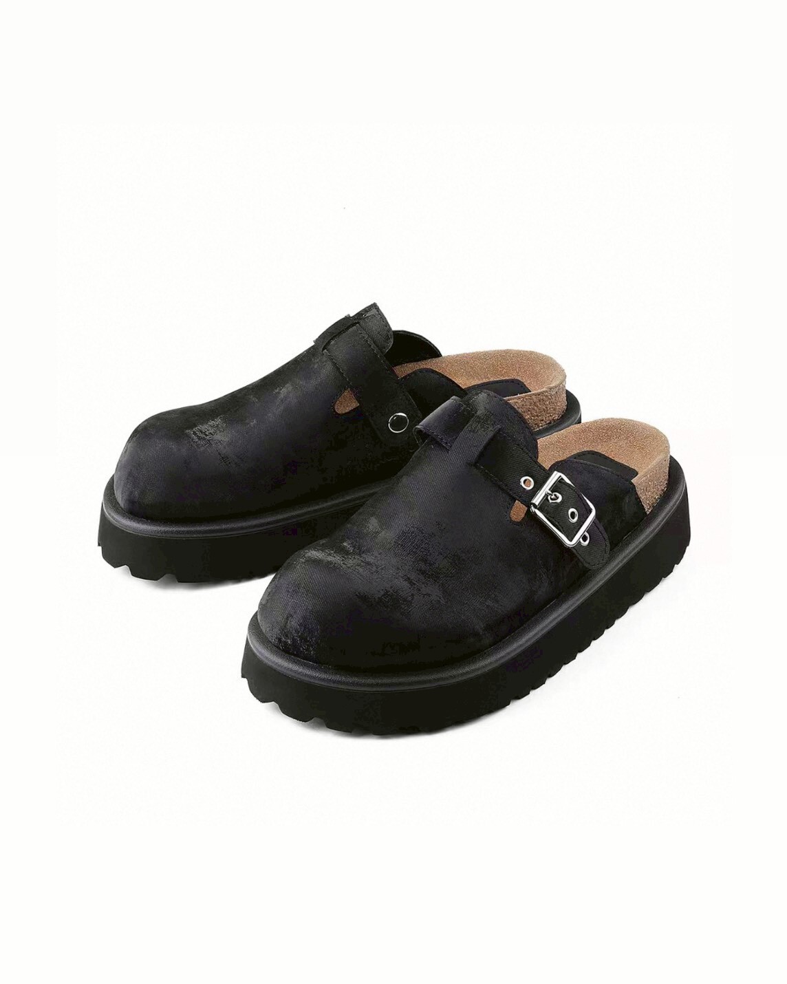 HANQIA 透氣絲綢 厚底 拖鞋 #勃肯鞋