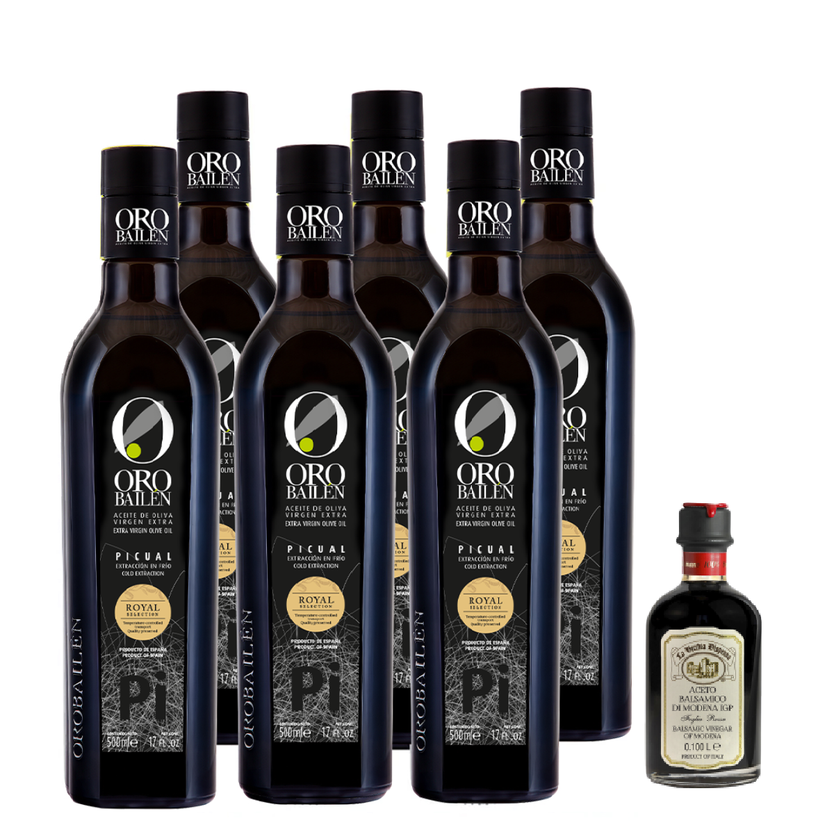 【女王限時優惠價】皇嘉特級冷壓初榨橄欖油Picual500ml*6 贈典釀巴薩米克醋100ml(三年)