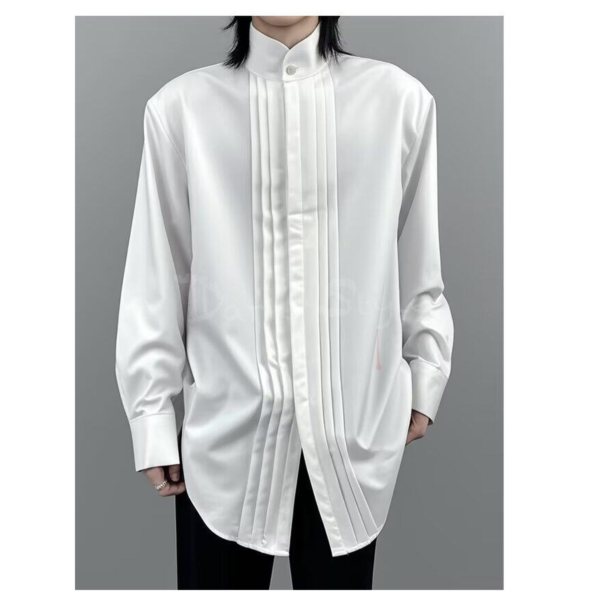 英倫-墊肩氣質襯衫(2色)