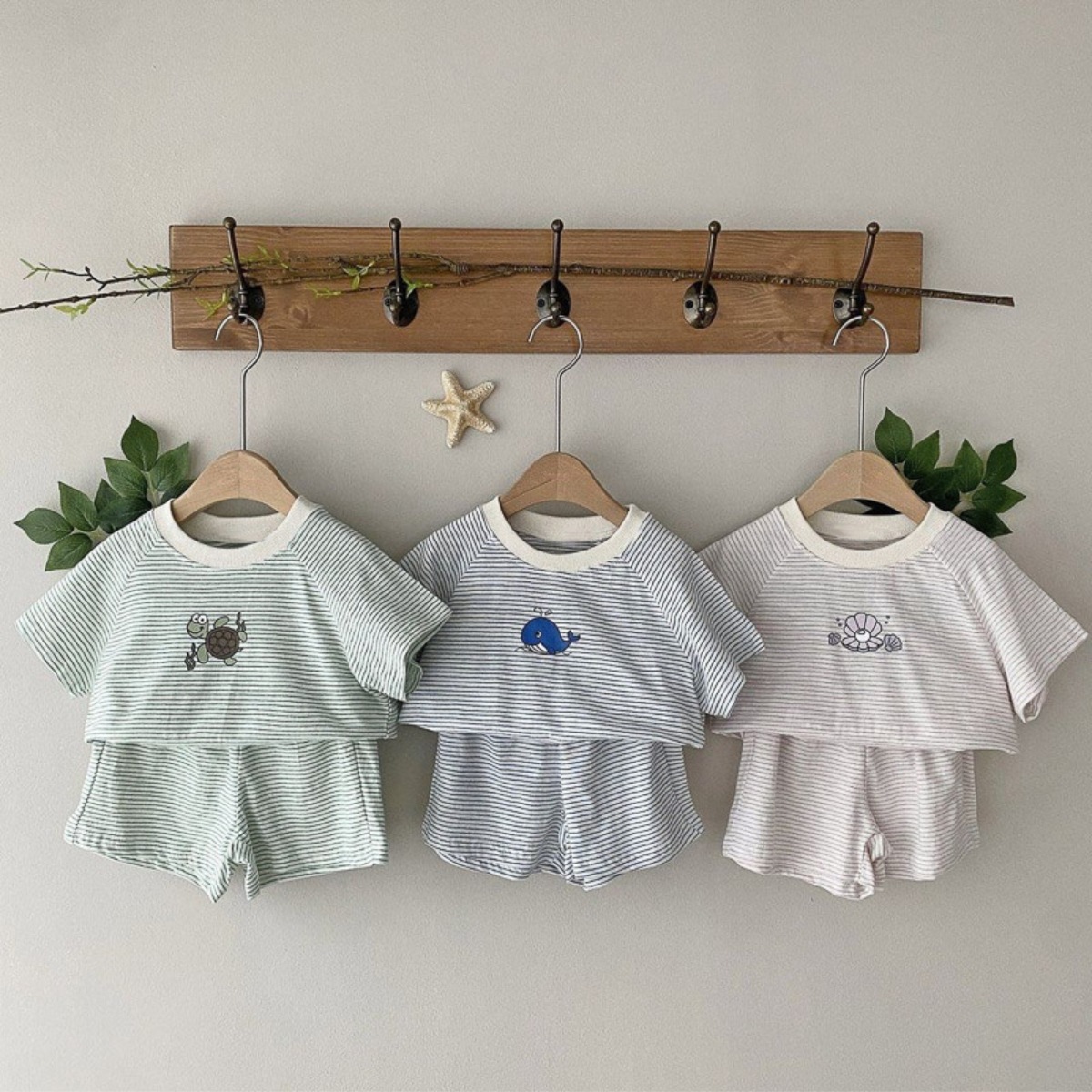 海洋生物條紋套裝(66-90)