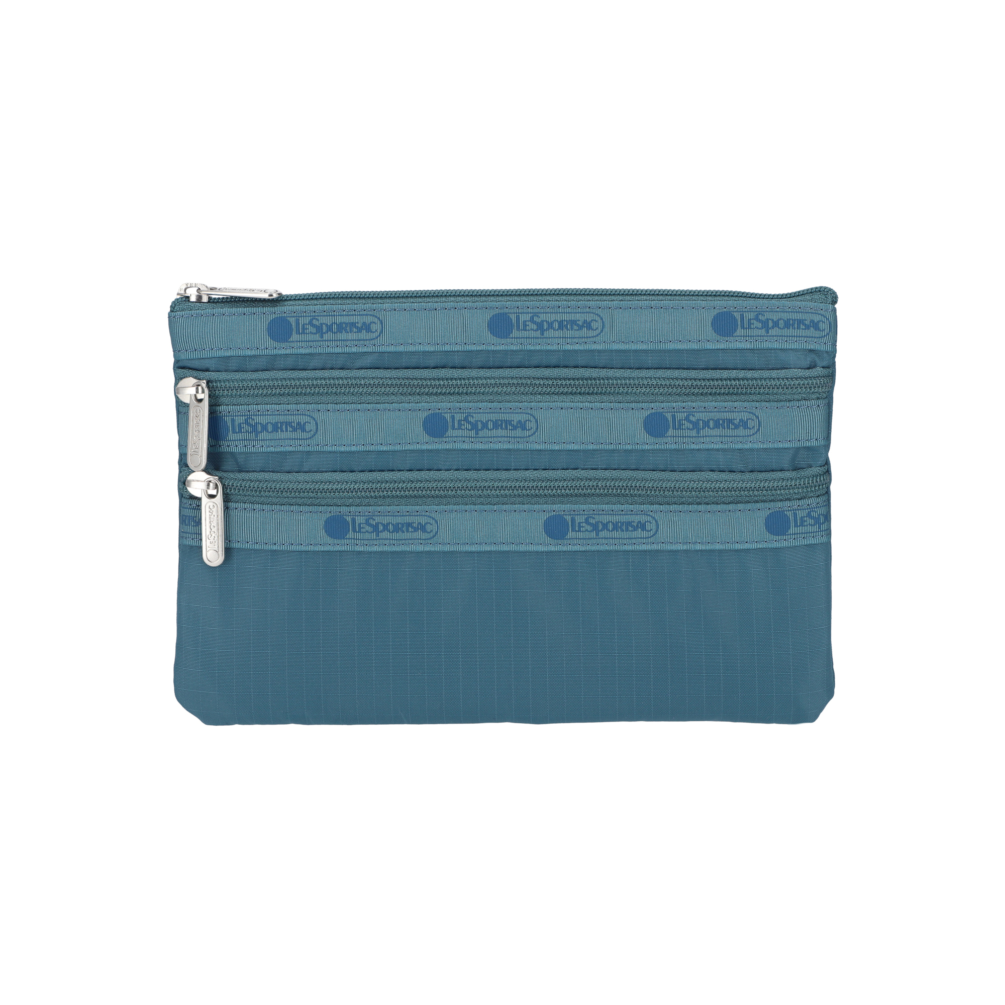 三拉鍊化妝袋 (BLUE INDIGO)