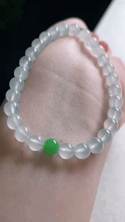 295724 翡翠高冰種手串 (6.5mm直徑)