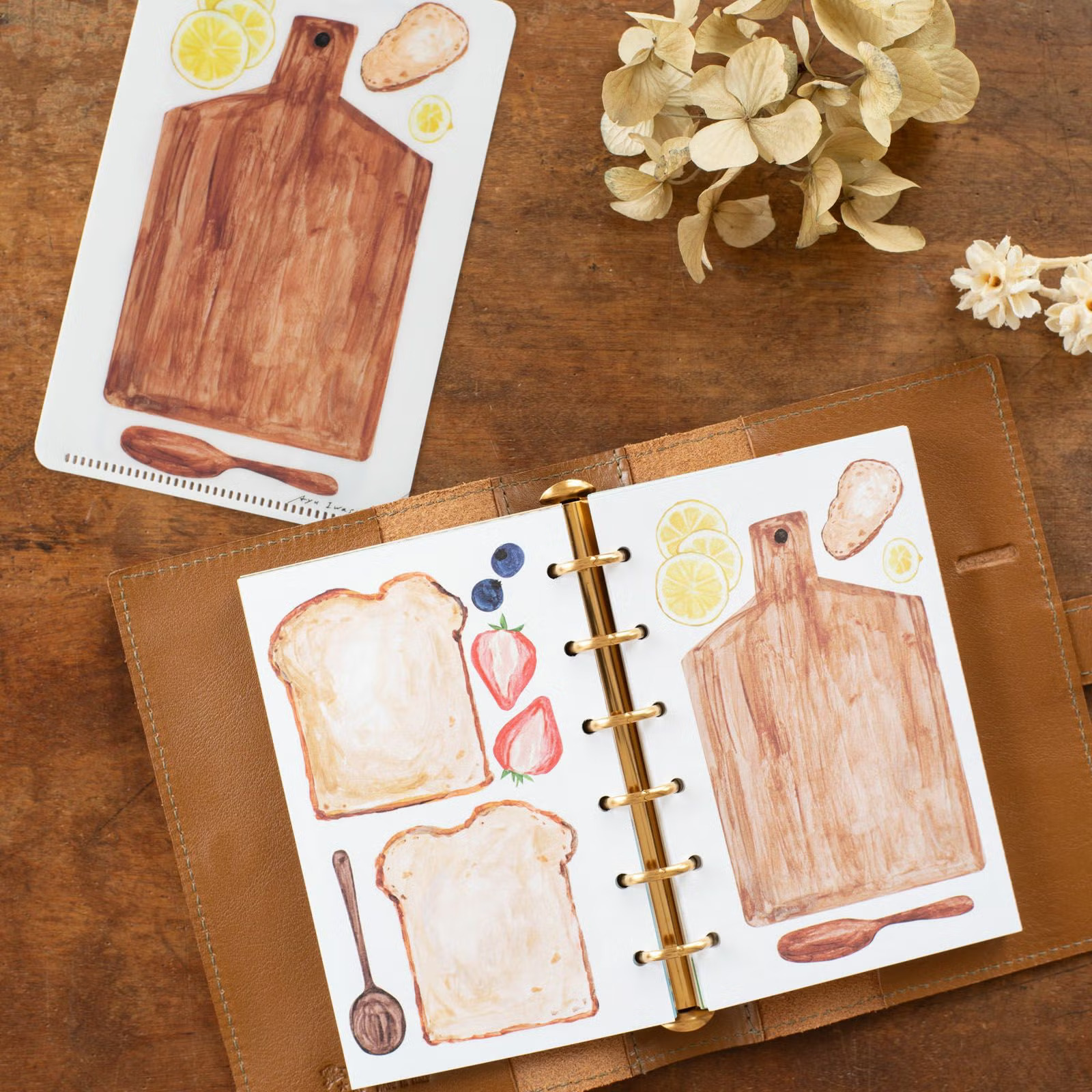 手紙社｜Ayu Iwashima・M6 插畫內頁組「Bread&Board」/ 手紙社 JAPAN