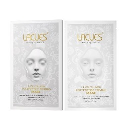 CF6508  LUS - LACUES 膠原多勝肽緊緻面膜  X2  * LUS買滿$580送負離子精油眼貼(薰衣草精油) LUS買滿$1080送24K玫瑰金微電流V臉美容儀