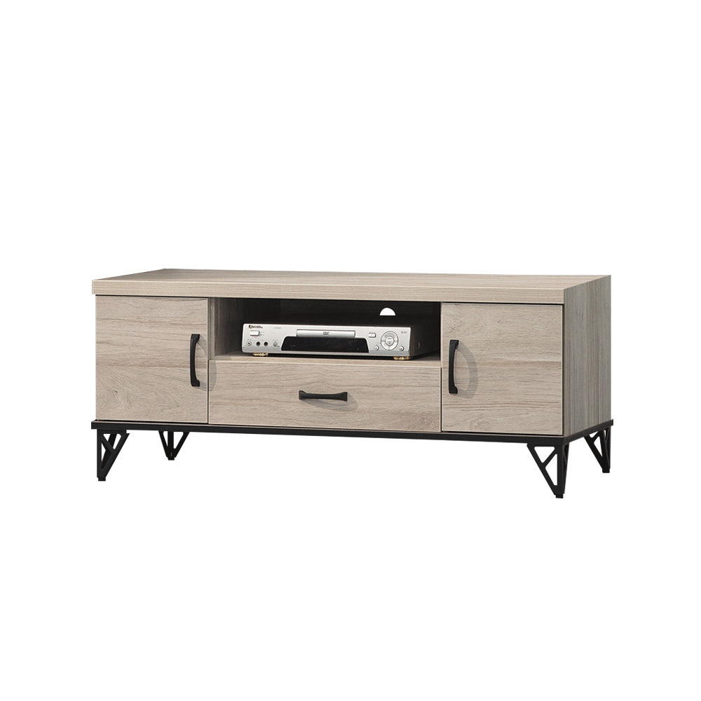 柏蒂家居-哈德克4尺二門一抽電視櫃/長櫃/視聽櫃