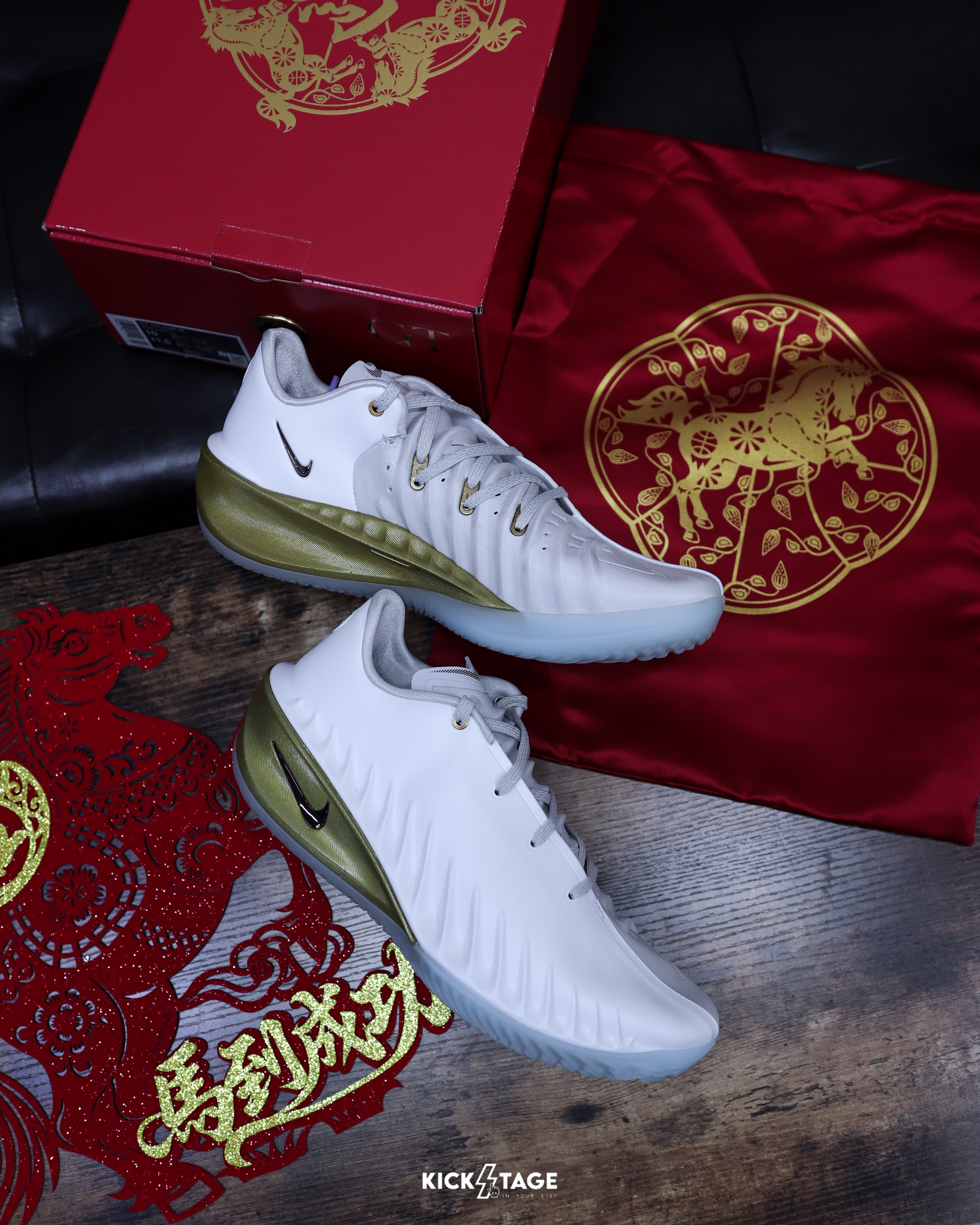 [限量商品售出不退換] 男鞋 NIKE AIR ZOOM GT CUT 4 'Year of the Horse' 白金 CNY 馬年 新年 實戰 籃球鞋【IB6728-100】GTCUT4 GTCUT
