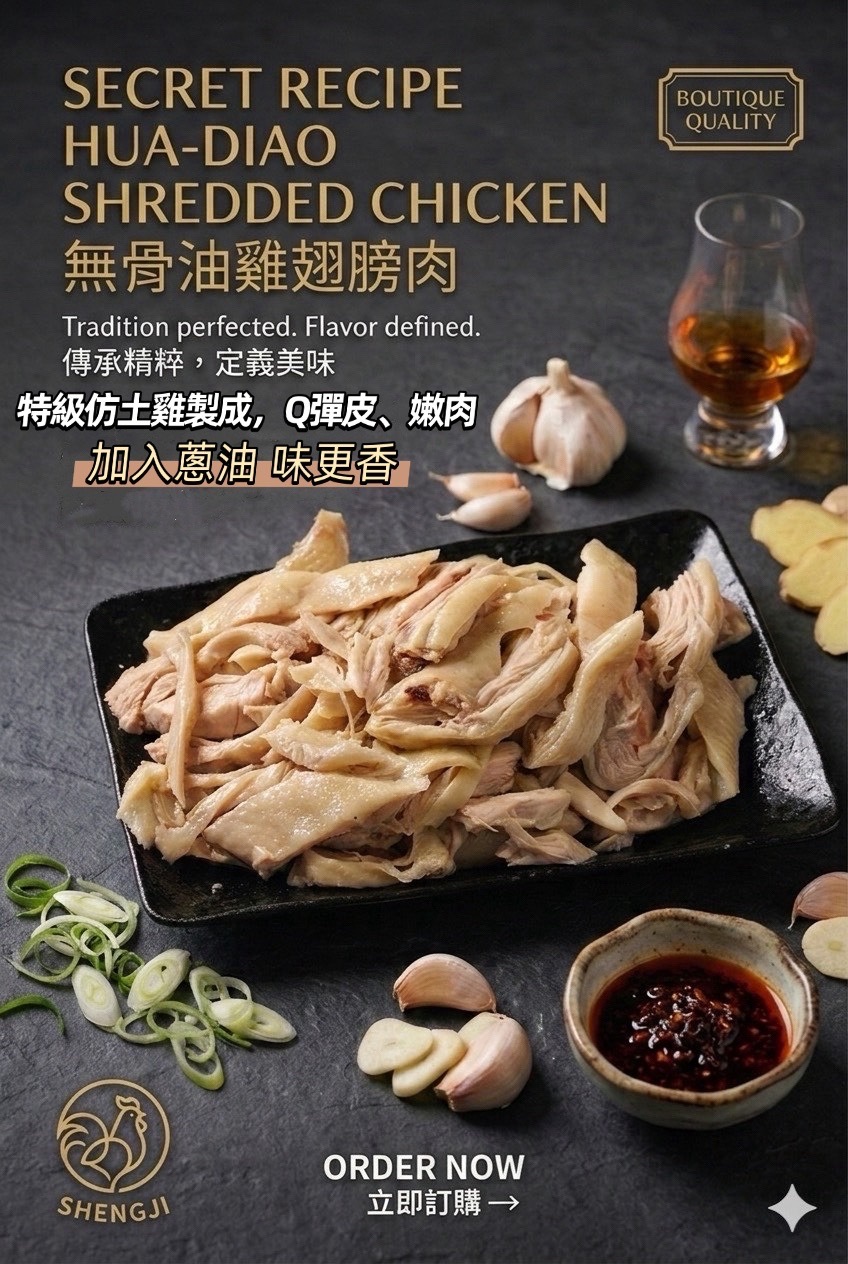 無骨翅膀肉 冷凍保存半年（附贈2包雞油、1包胡椒）