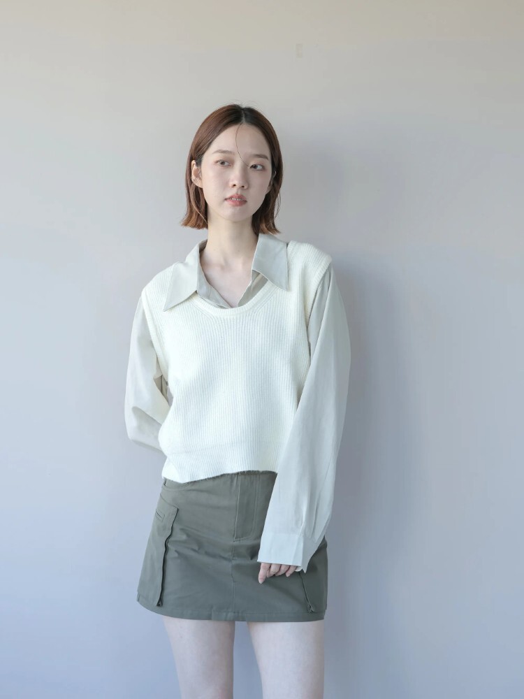 2603 純色百搭針織背心