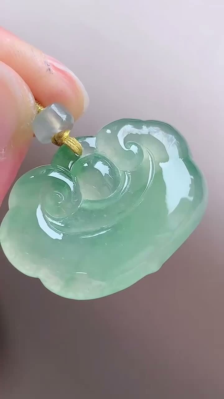 295727 翡翠冰晴綠如意