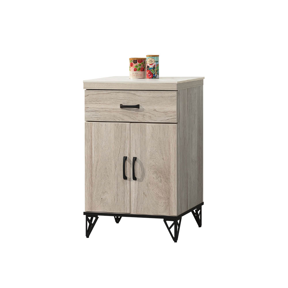 柏蒂家居-哈德克2尺二門一抽岩板小展示櫃/收納置物矮櫃