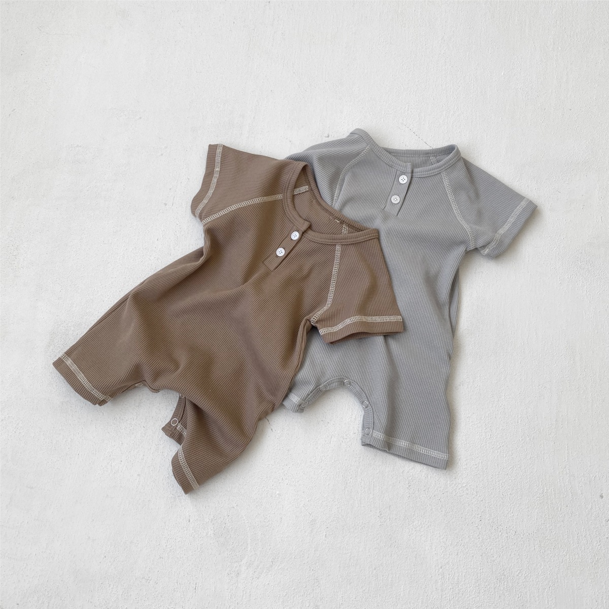 華夫格車線連身衣(66-90)