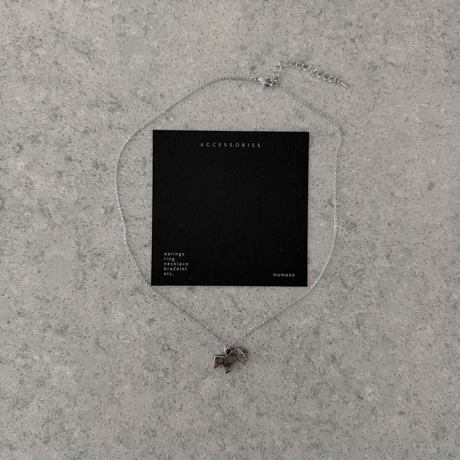 A3006 圖騰小馬項鍊 / 銀