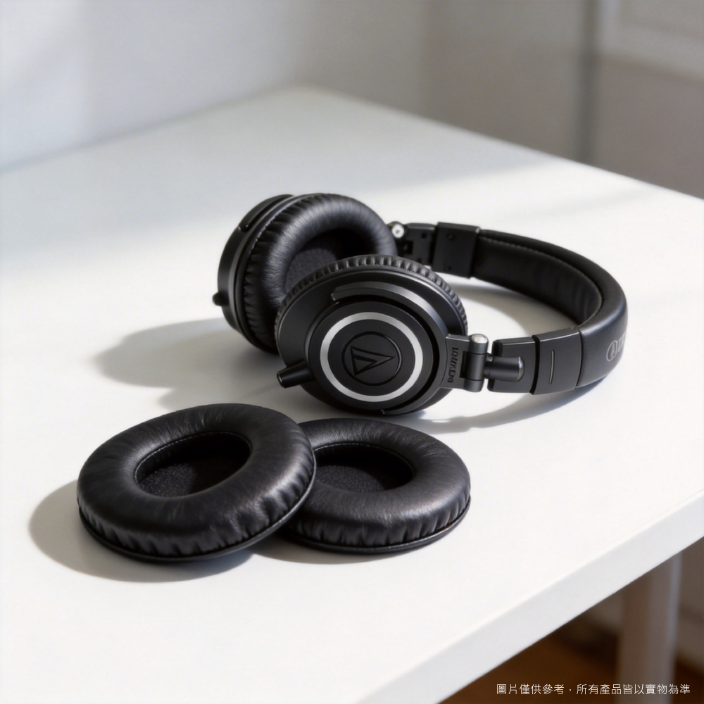Audio Technica Audio Technica / HP-M50x 專用原廠替換耳套 第 2 張圖片｜三峽錄音 / 音響