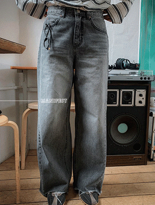 ᴴᴼᵀ ▸▸店長推薦◃◃ 春夏新款/側車線落地寬褲 MANIFEST正韓🇰🇷