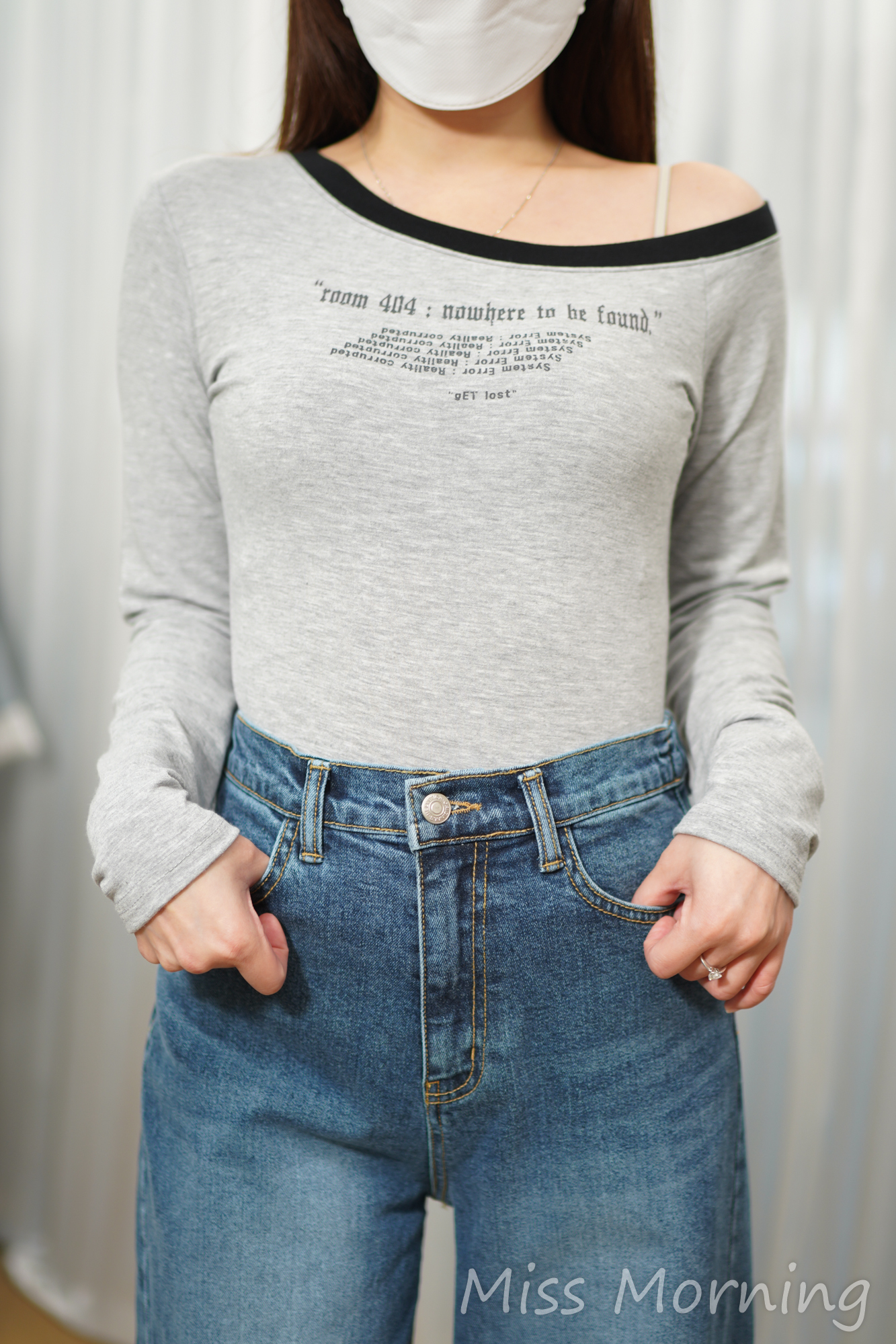 可露肩款上衣(15078)